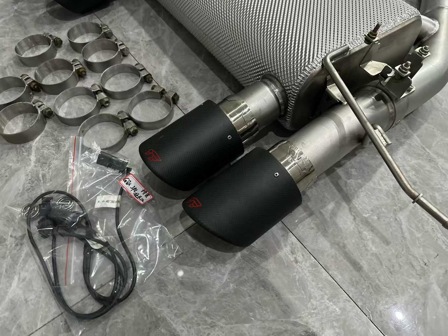 BMW M3 (G80) iPE Titanium Cat-back Exhaust System - v2.0 Valvetronic w/ Carbon Tips - Pre-owned
