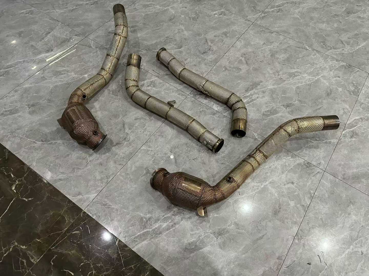 Mercedes-AMG G63 (W464) HJS 200-Cell High-Flow Downpipes w/ Link Pipes - Pre-owned