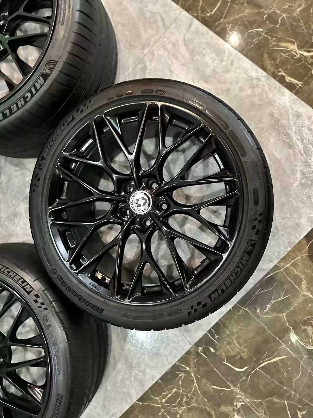 ๐บ๐ธ HRE P200 Forged Wheels - 20" Monoblok Set - Matte Black Finish - Pre-owned