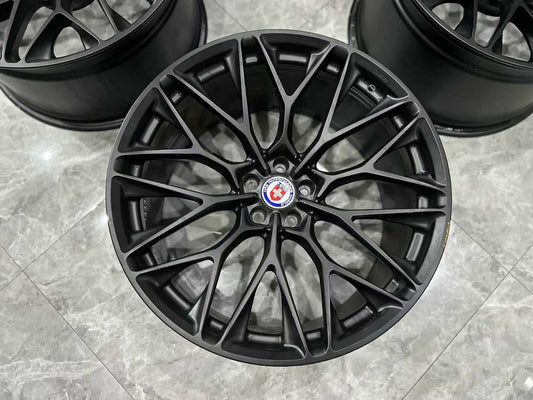 ๐บ๐ธ HRE P200 Forged Wheels - 21" Matte Black - Series P2 Monoblock Luxury Performance Set - Pre-owned