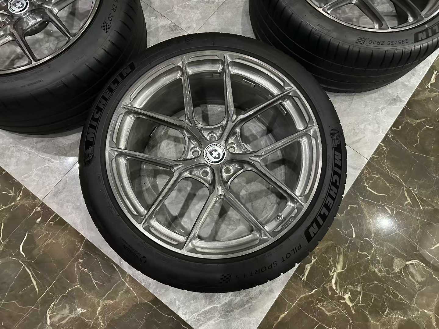 ๐บ๐ธ HRE P101SC Forged Wheels - Brushed Gray - 20" Monoblock Lightweight Set - Pre-owned