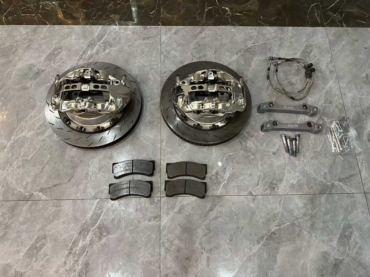 ๐ฌ๐ง AP Racing Pro 5000R (CP9665) Nickel-Plated Brake Kit - 6-Piston Radi-CAL Calipers - Pre-owned