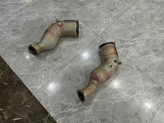 Audi C8 RS6 HJS 200-Cell High-Flow Downpipes - Pre-owned