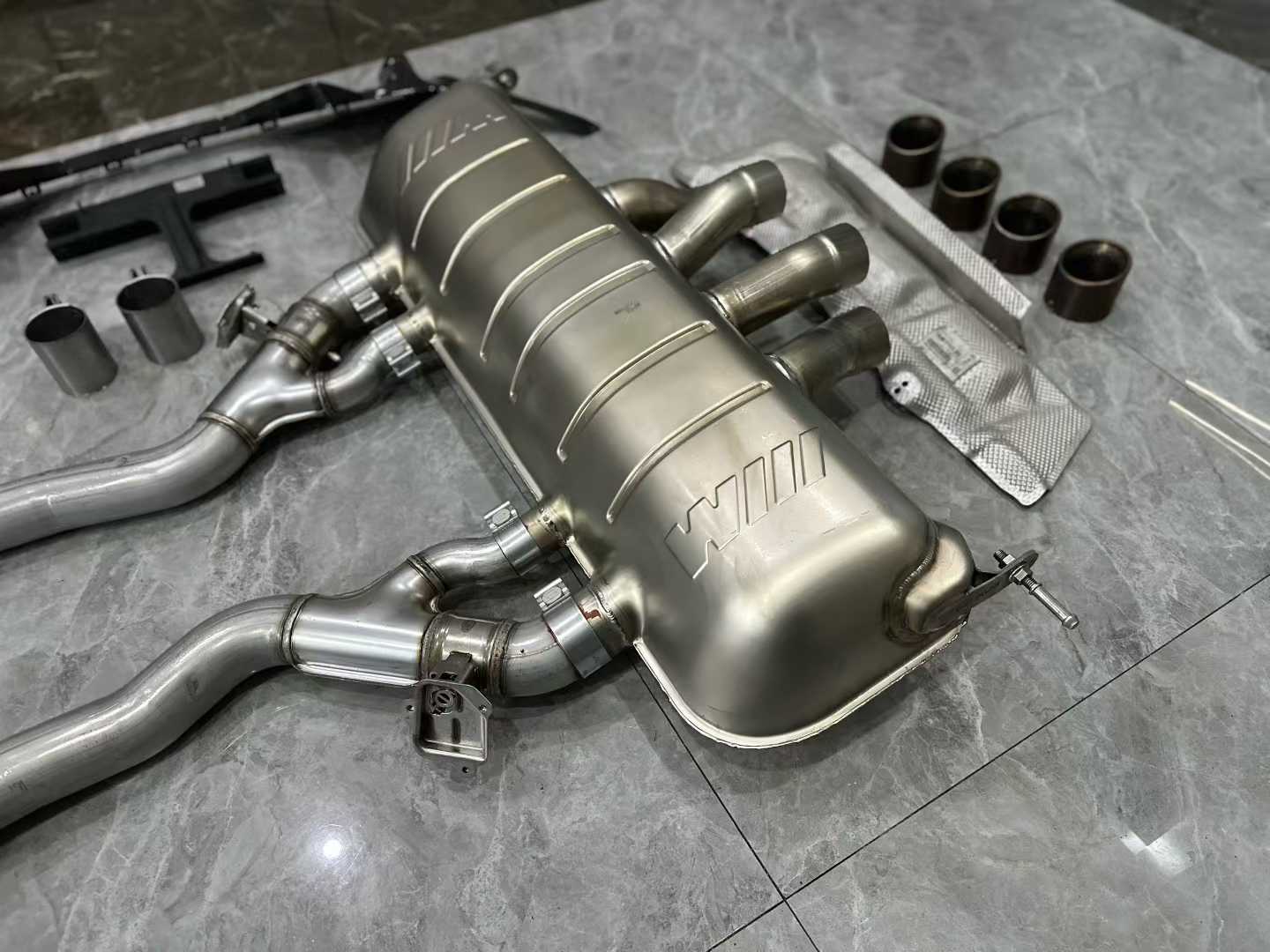 BMW M2 (G87) M Performance Titanium Cat-Back Exhaust - Gatling Center Quad Tips - Pre-owned