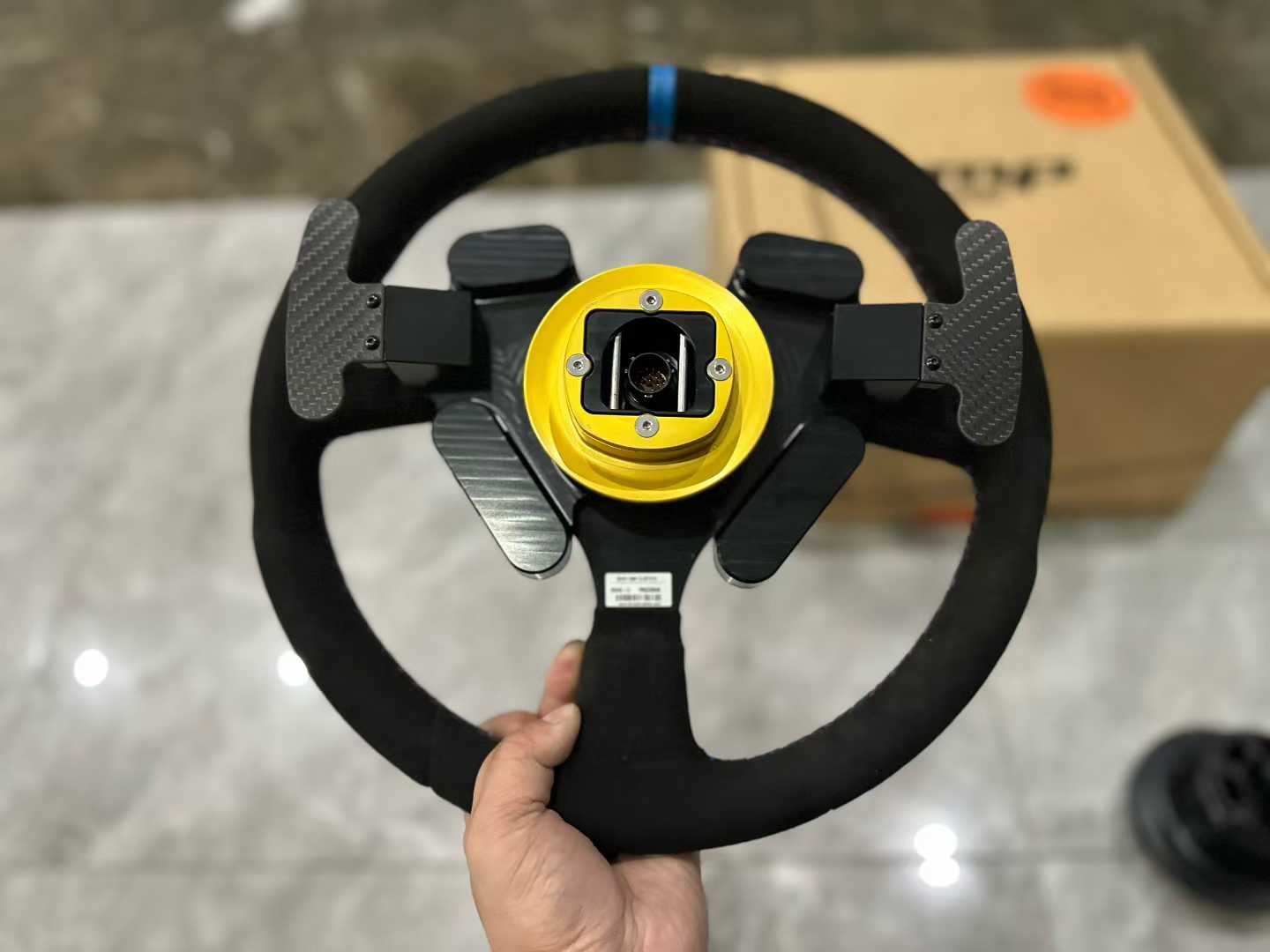 ๐ณ๐ฑ BMW M4 (G82) KMP II Custom Edition Racing Steering Wheel - Alcantara - Pre-owned
