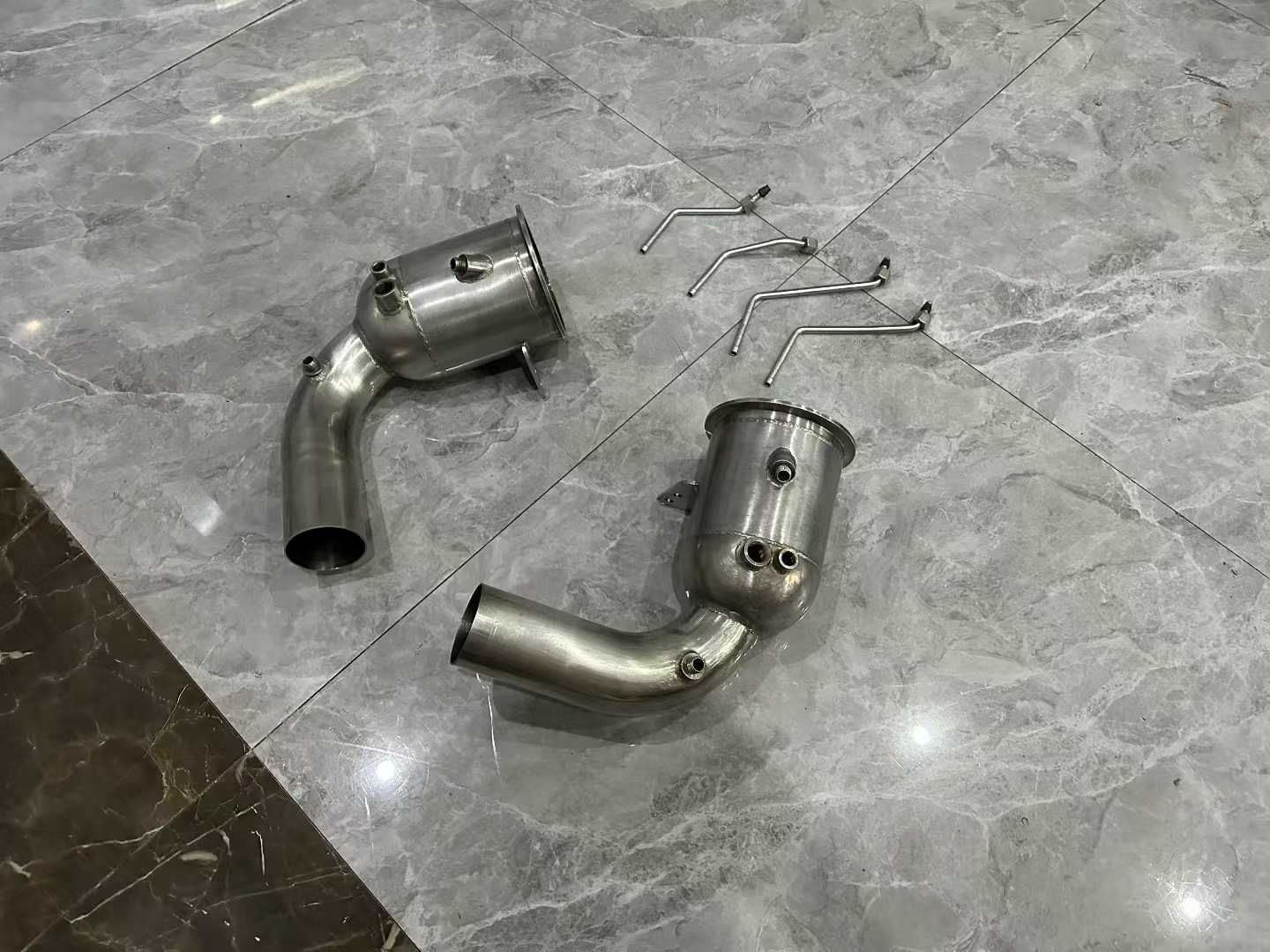 Porsche 992 Capristo 250-Cell High-Flow Downpipes - Pre-owned