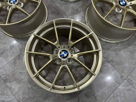 BMW M4 (F82) / M3 (F80) Genuine 763M Frozen Gold Forged Wheels - Pre-owned