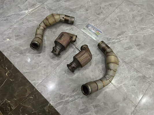 BMW X5M (F95) / X6M (F96) HJS 200-Cell High-Flow Downpipes - Pre-owned