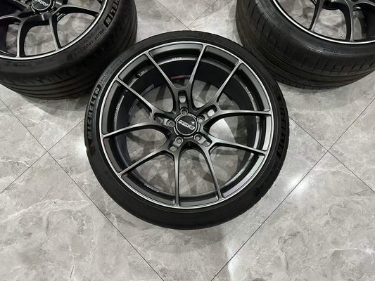🇯🇵 RAYS Volk Racing G025 MK (Matte Gunblack) 20" Monoblock Forged Wheels - Pre-owned