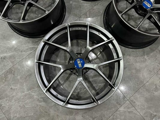 ๐ฏ๐ต BBS FI-R DB (Diamond Black) Finish 19" Ultra-Lightweight Monoblock Forged Wheels - Pre-owned