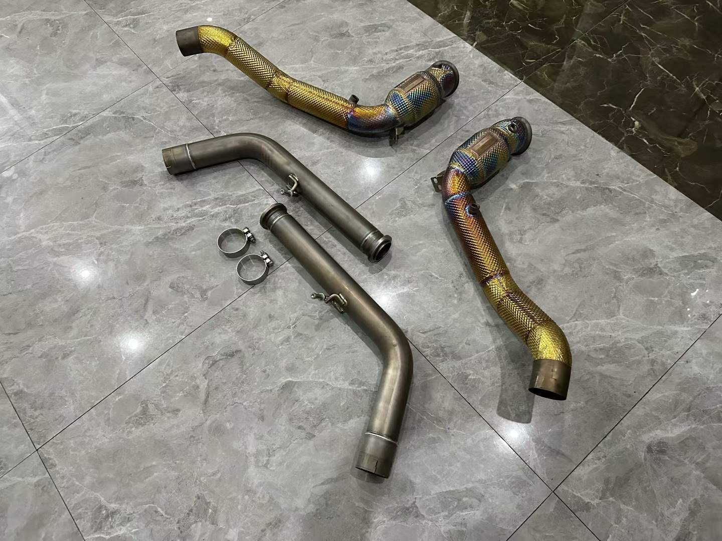 Mercedes-AMG G63 (W464) iPE 200-Cell High-Flow Downpipes w/ Link Pipes - Pre-owned