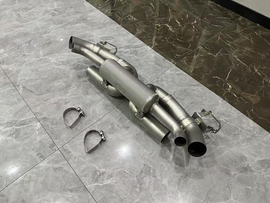 Porsche 911 (992) iPE Valvetronic Slip-On Exhaust System - Pre-owned