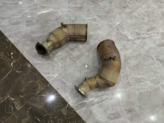 Audi RS4 (B9.5) HJS 200-Cell High-Flow Downpipes - Pre-owned