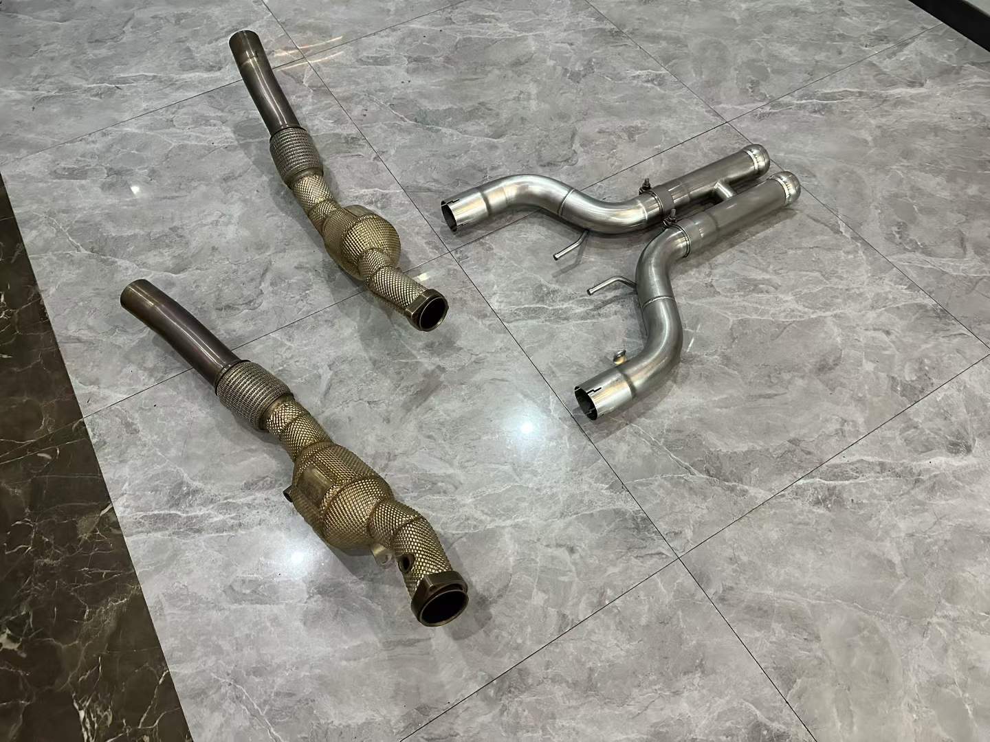 Mercedes-AMG S63 (W222) HJS 200-Cell High-Flow Downpipes - Pre-owned
