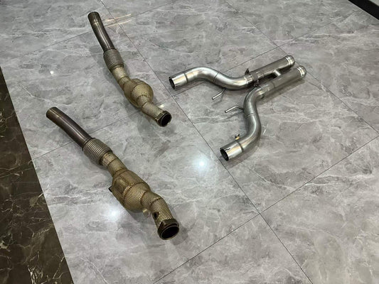 Mercedes-AMG S63 (W222) HJS 200-Cell High-Flow Downpipes - Pre-owned