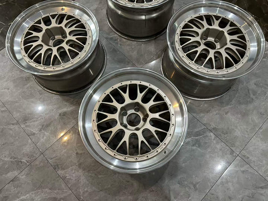 BBS E88 TS 19" 3-Piece Forged Motorsport Wheels Set - Pre-owned
