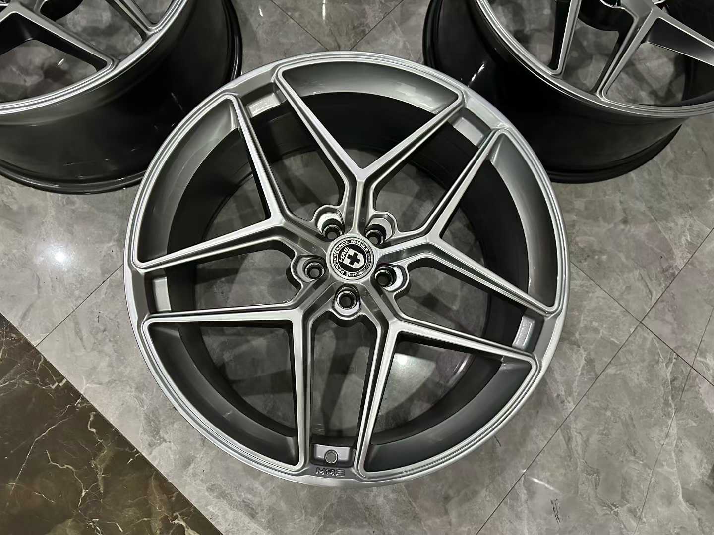 🇺🇸 HRE FF11 FlowFormed 22" Liquid Silver Wheels - Pre-owned