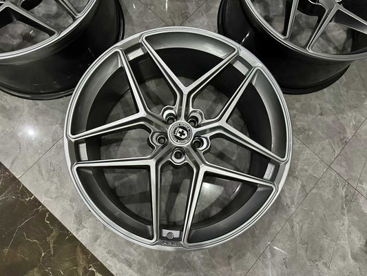 🇺🇸 HRE FF11 FlowFormed 22" Liquid Silver Wheels - Pre-owned