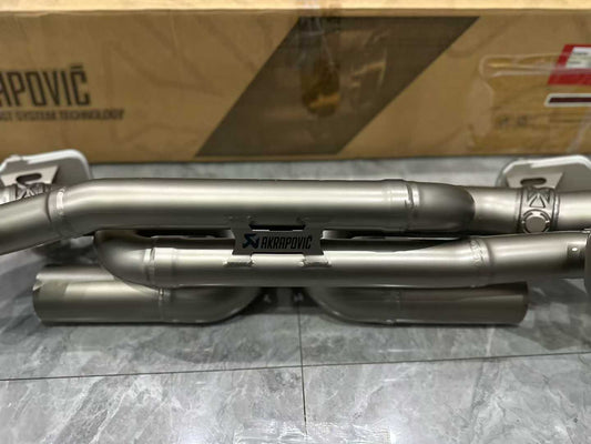 Porsche 911 (992) Turbo S Akrapovič Titanium Evolution Line Full Exhaust System - Pre-owned