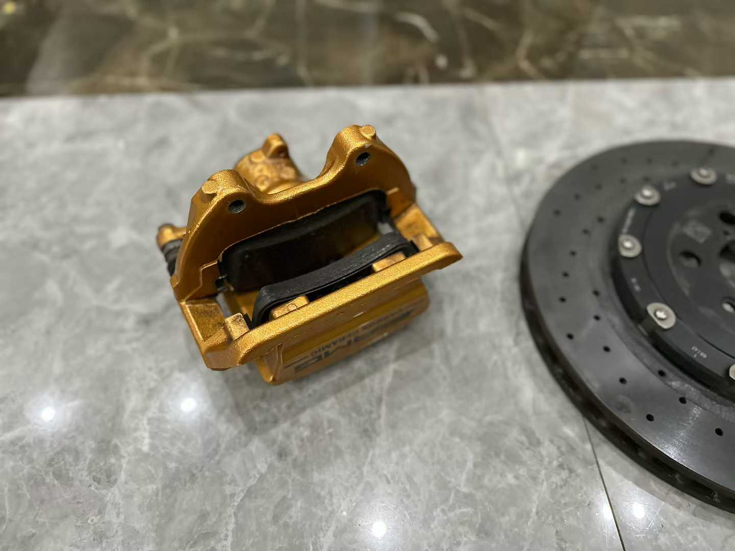 Mercedes-AMG E63S (W213) Genuine Carbon Ceramic Brake Kit - Gold Calipers Set - Pre-owned