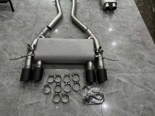 BMW M3 (G80) iPE Titanium Cat-back Exhaust System - v2.0 Valvetronic w/ Carbon Tips - Pre-owned