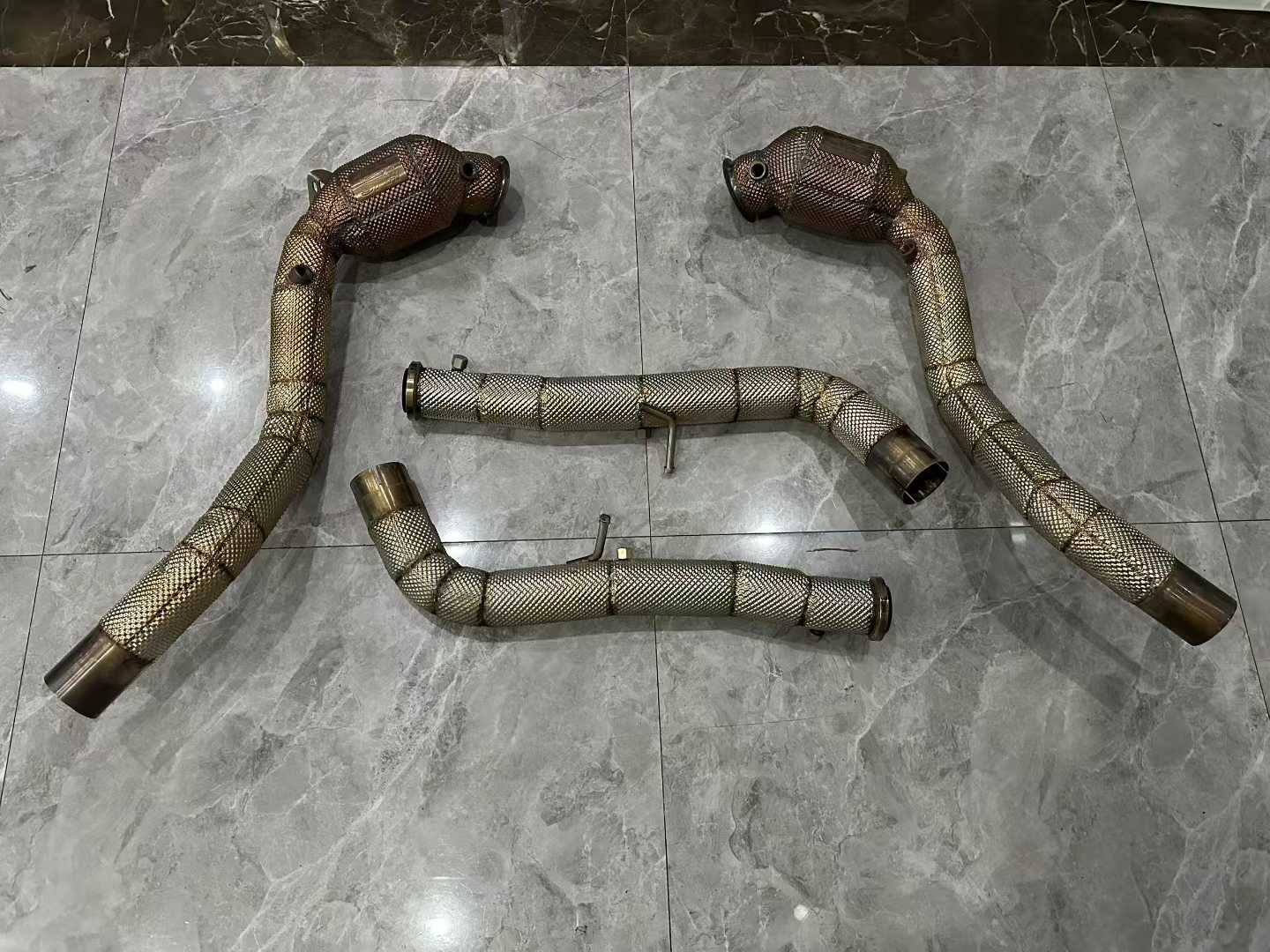 Mercedes-AMG G63 (W464) HJS 200-Cell High-Flow Downpipes w/ Link Pipes - Pre-owned