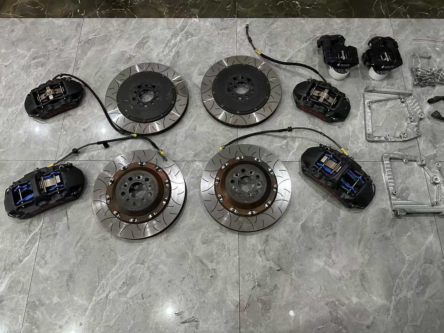 🇮🇹 Brembo GTS Brake Kit - Front 6P & Rear 4P - Pre-owned