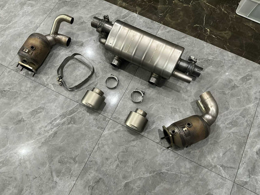 Porsche 911 (991.2) Akrapovič Titanium Full System - Slip-On w/ High-Flow Downpipes - Pre-owned