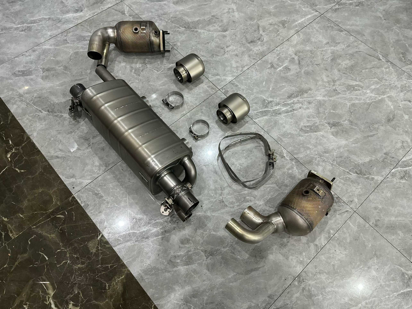 Porsche 911 (991.2) Akrapovič Titanium Full System - Slip-On w/ High-Flow Downpipes - Pre-owned