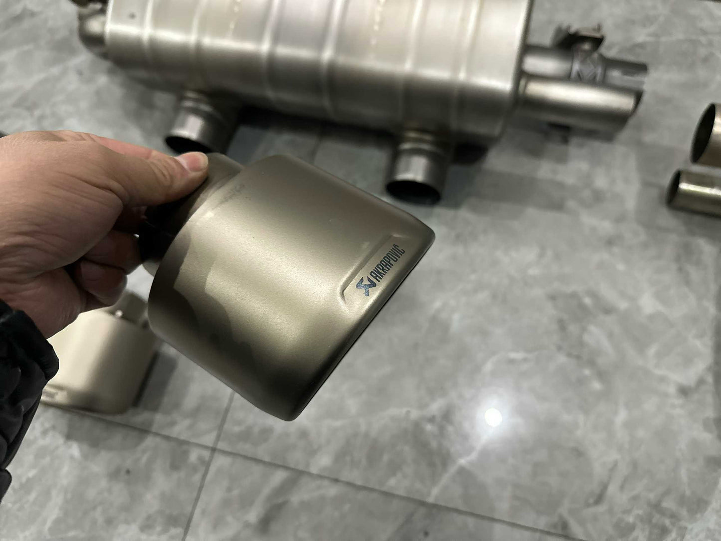 Porsche 911 (991.2) Akrapovič Titanium Full System - Slip-On w/ High-Flow Downpipes - Pre-owned