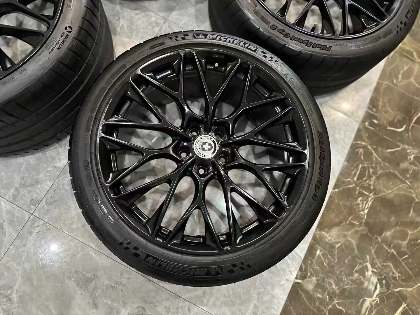 🇺🇸 HRE P200 Forged Wheels - 20" Monoblok Set - Matte Black Finish - Pre-owned
