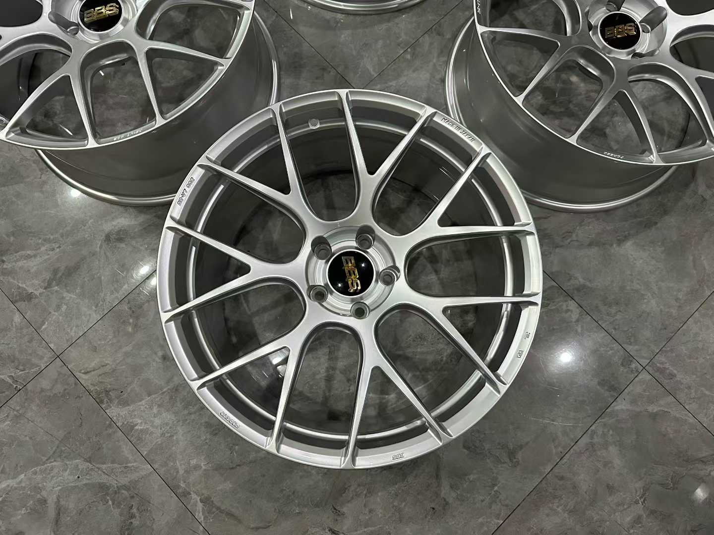 🇯🇵 BBS REV7 DS (Diamond Silver) Finish 20" Monoblock Forged Wheels - Pre-owned