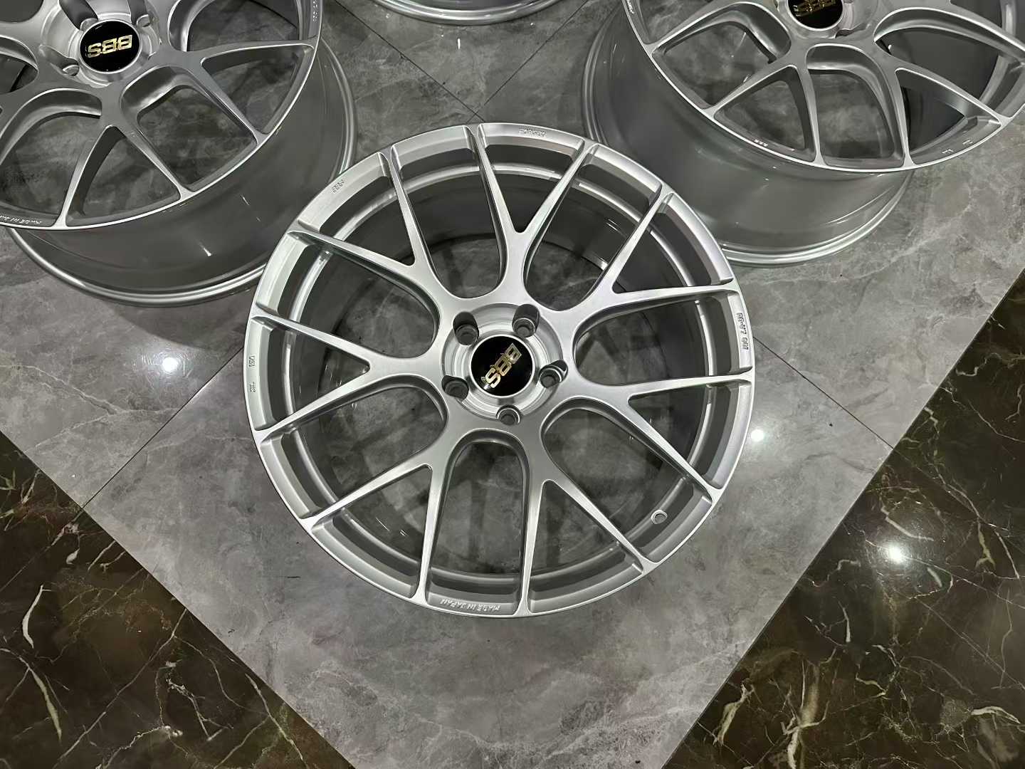 🇯🇵 BBS REV7 DS (Diamond Silver) Finish 20" Monoblock Forged Wheels - Pre-owned
