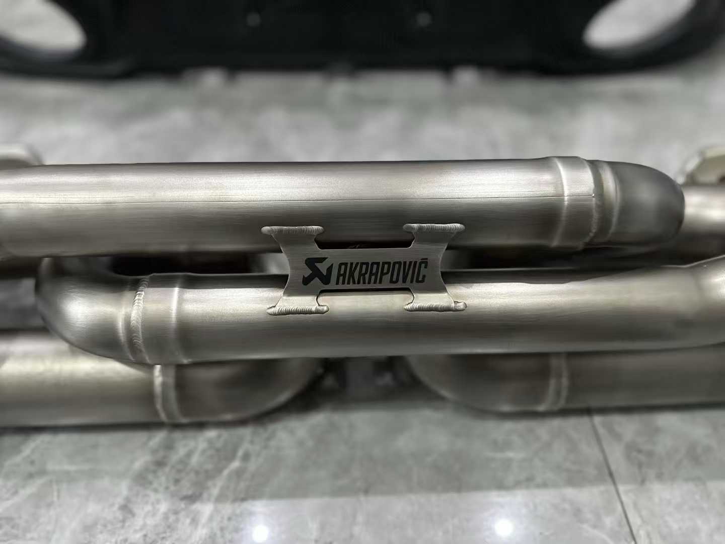 Porsche 911 (992) Carrera S Akrapovič Titanium Slip-On System w/ Genuine Sports Rear Diffuser - Pre-owned