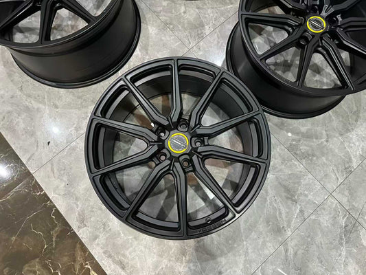 🇺🇸 Vossen HF-3 Hybrid Forged Wheels - 20"/21" Staggered Set - Satin Black - Pre-owned
