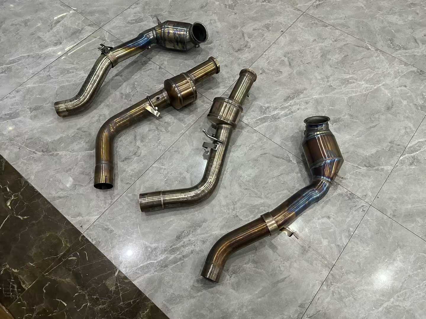 Mercedes-Benz W464 G63 JBOM Super 100-Cell High-Flow Downpipes - Pre-owned