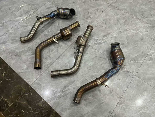 Mercedes-Benz W464 G63 JBOM Super 100-Cell High-Flow Downpipes - Pre-owned