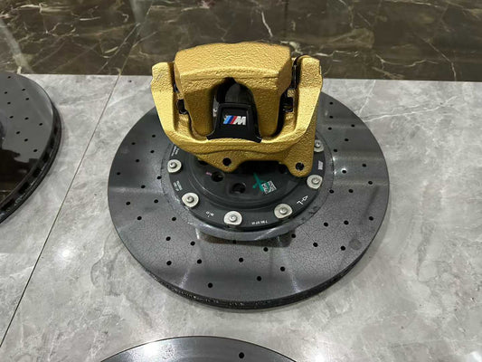 BMW M5 (F90) Genuine Carbon Ceramic Brake (CCB) Kit - Gold Calipers - Pre-owned