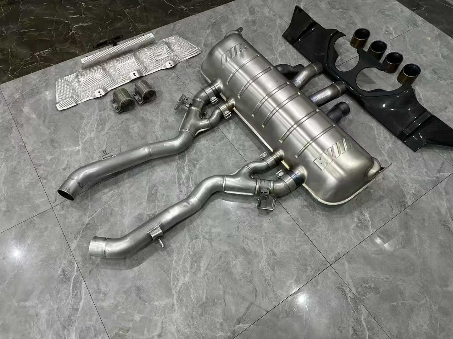 BMW M2 (G87) M Performance Titanium Cat-Back Exhaust - Gatling Center Quad Tips - Pre-owned