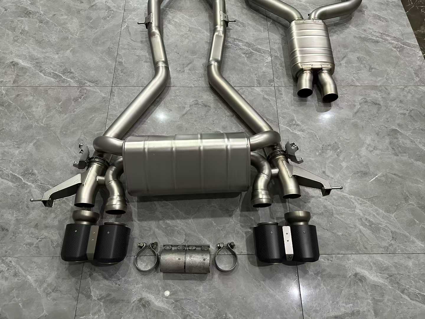 BMW M3 (G80) Akrapovič Titanium Evolution Line Exhaust w/ Carbon Fiber Tips - Pre-owned