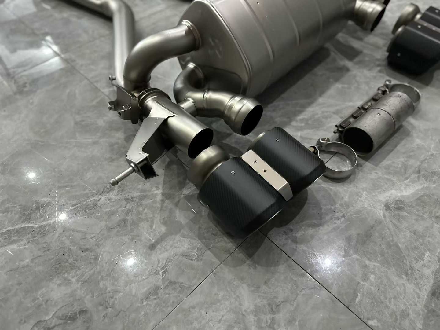 BMW M3 (G80) Akrapovič Titanium Evolution Line Exhaust w/ Carbon Fiber Tips - Pre-owned