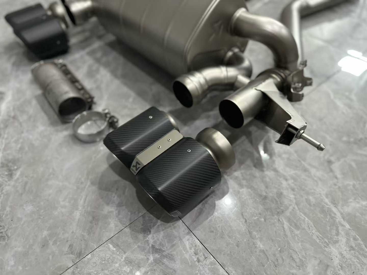 BMW M3 (G80) Akrapovič Titanium Evolution Line Exhaust w/ Carbon Fiber Tips - Pre-owned