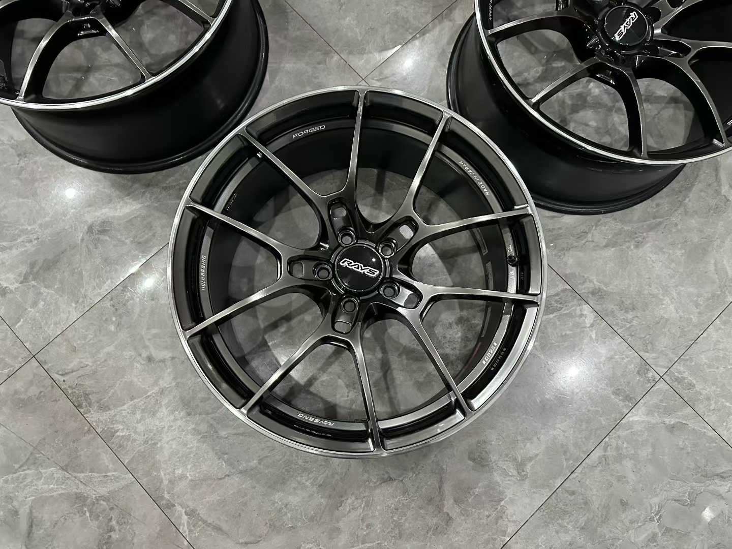 🇯🇵 RAYS VOLK RACING G025 Forged Wheels - 19" HK Color - Ultra-Lightweight JDM Set - Pre-owned