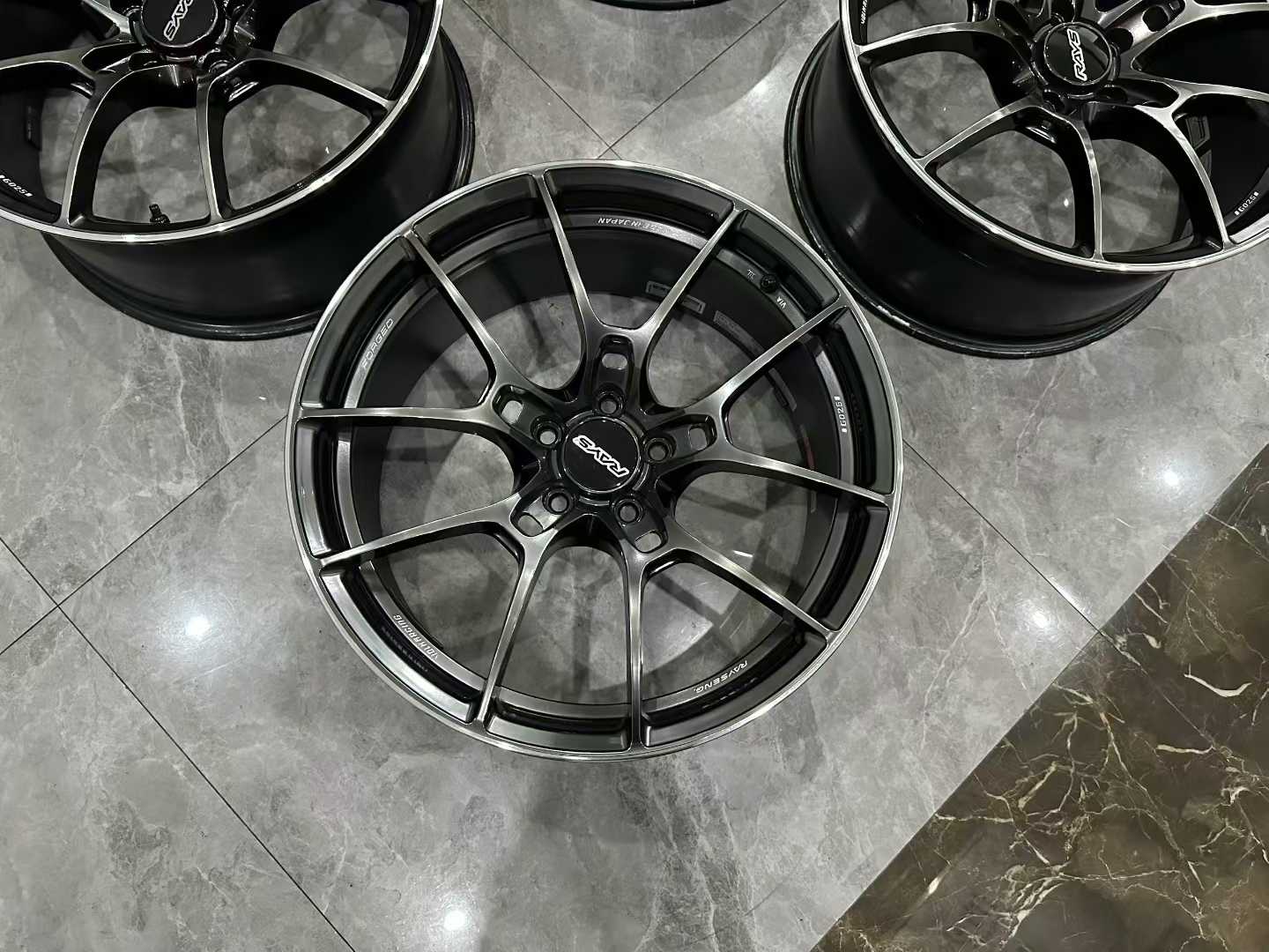 🇯🇵 RAYS VOLK RACING G025 Forged Wheels - 19" HK Color - Ultra-Lightweight JDM Set - Pre-owned