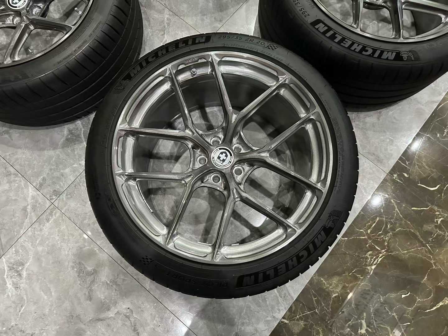 🇺🇸 HRE P101SC Forged Wheels - Brushed Gray - 20" Monoblock Lightweight Set - Pre-owned
