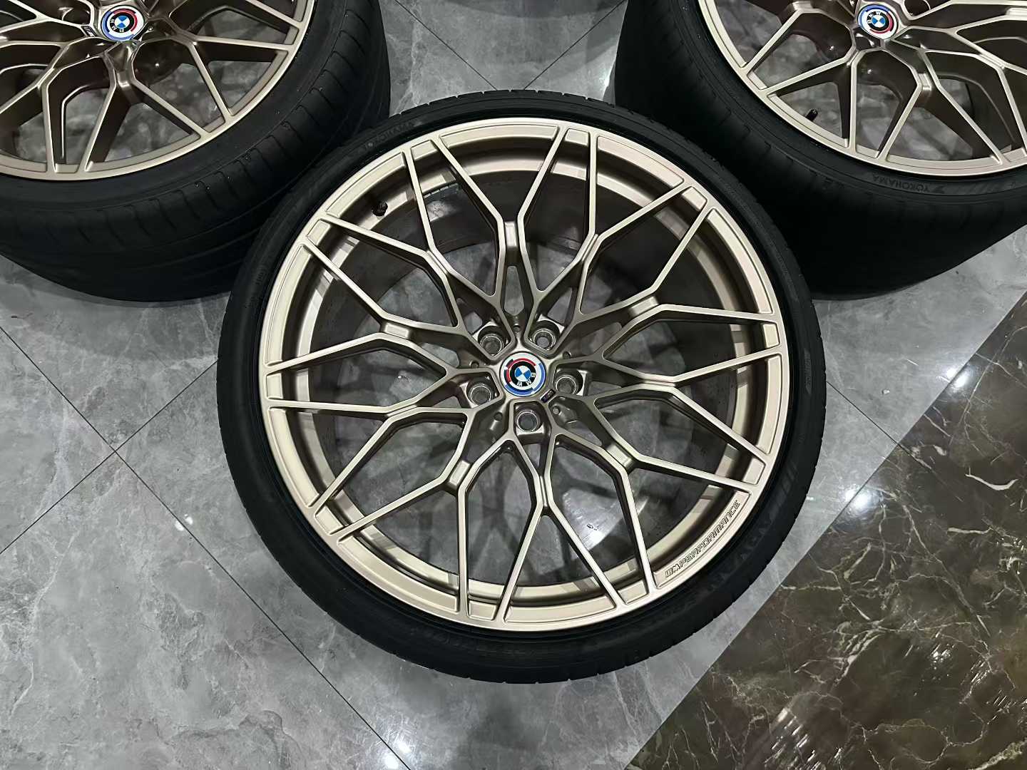 BMW G82 M4 Genuine 1000M Forged Wheels - Pristine Condition - Frozen Gold Bronze - Pre-owned