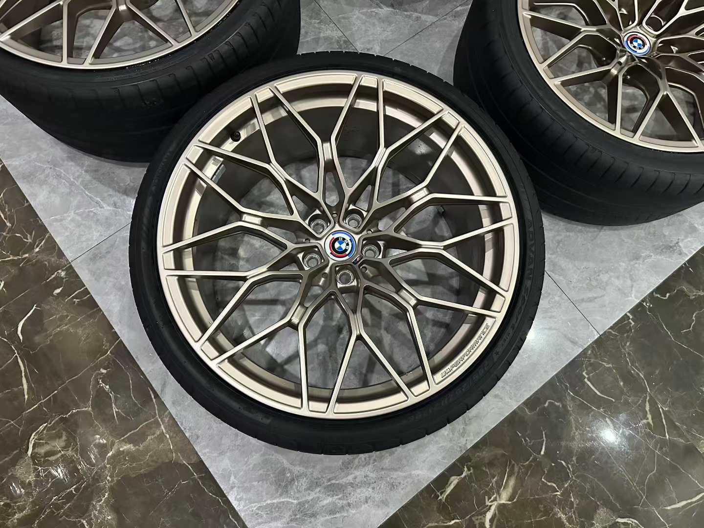 BMW G82 M4 Genuine 1000M Forged Wheels - Pristine Condition - Frozen Gold Bronze - Pre-owned