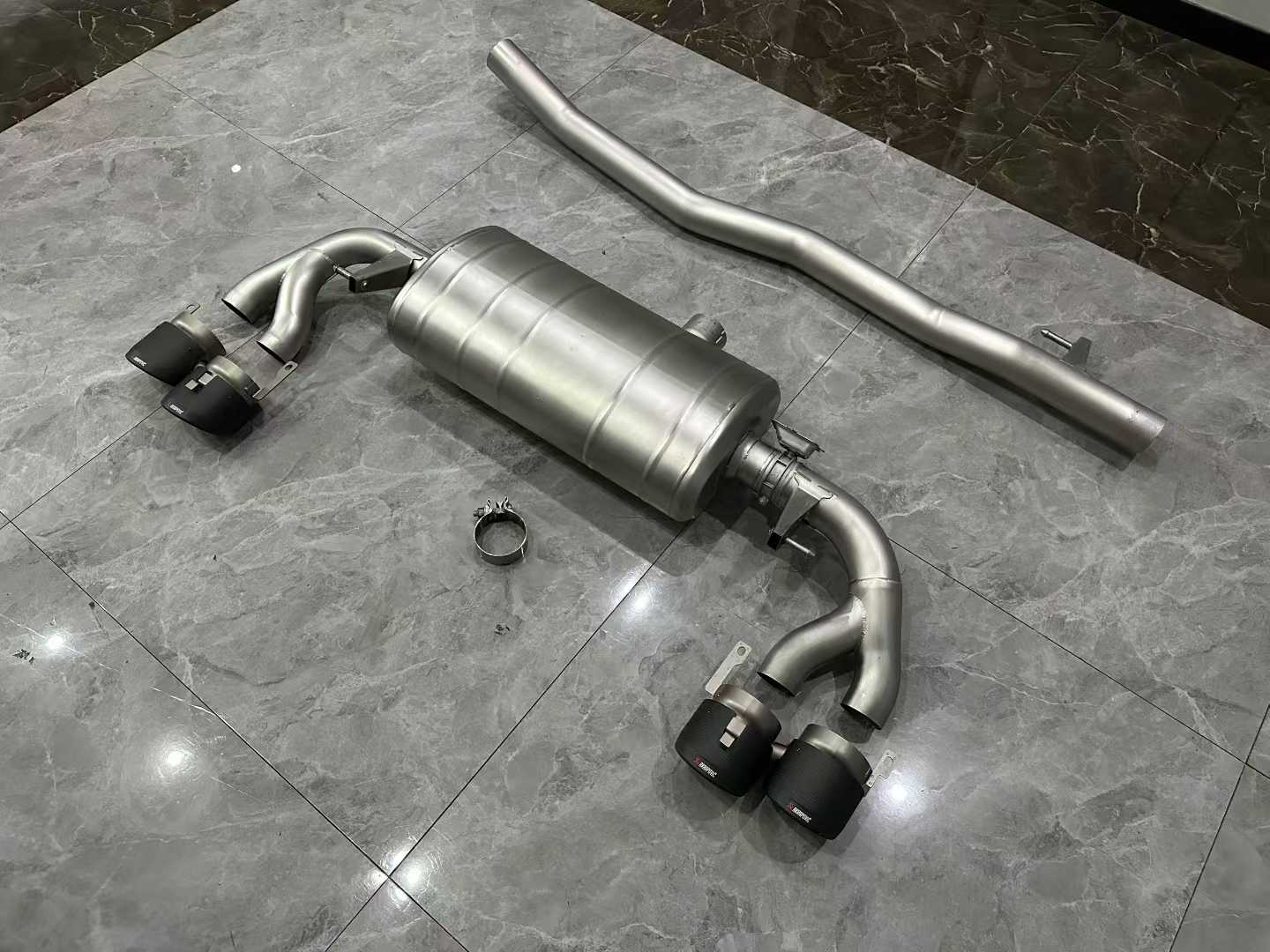 Mercedes-AMG A35 (W177) Akrapovič Titanium Evolution Line Exhaust w/ Carbon Fiber Tips - Pre-owned