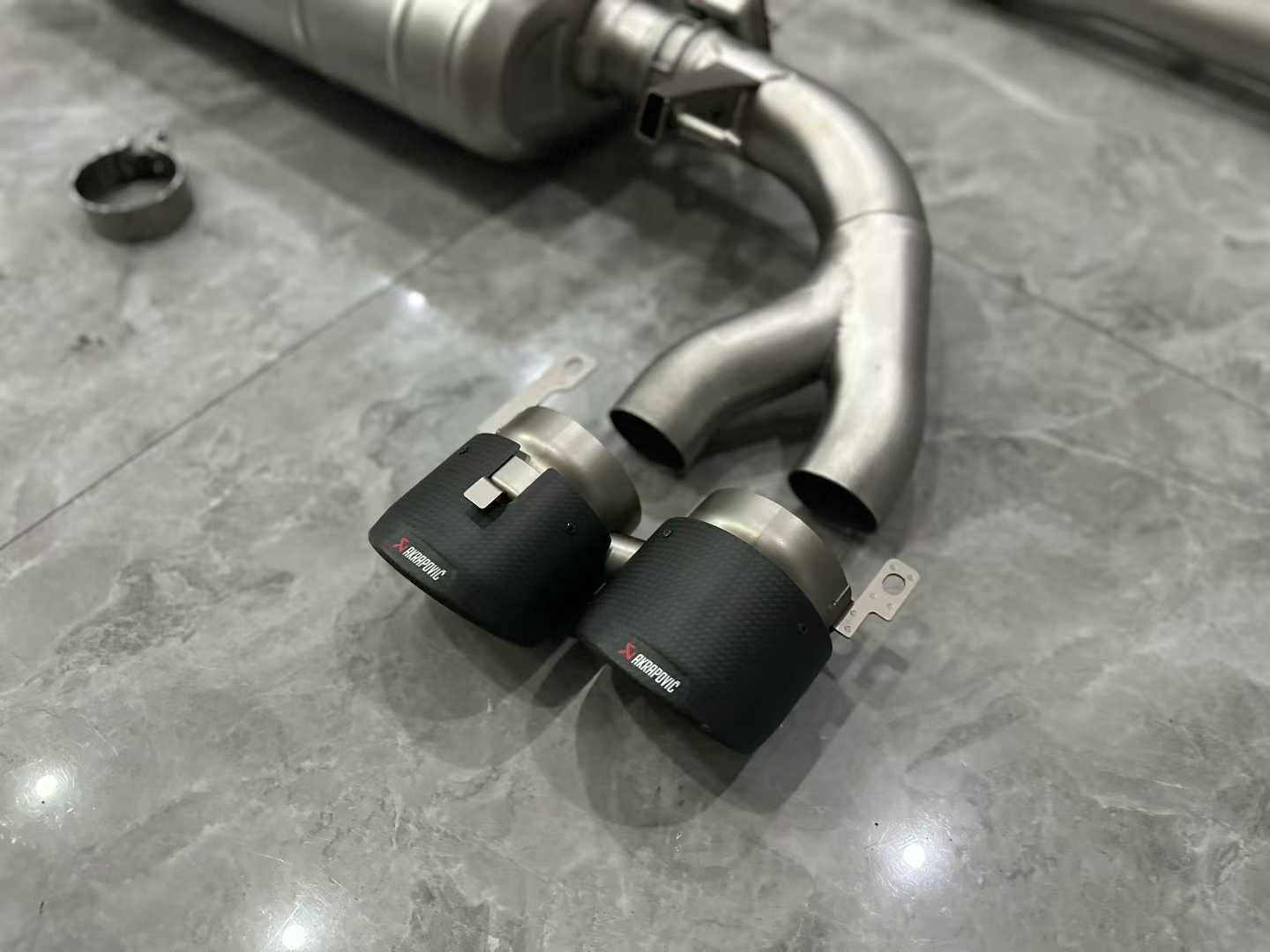 Mercedes-AMG A35 (W177) Akrapovič Titanium Evolution Line Exhaust w/ Carbon Fiber Tips - Pre-owned
