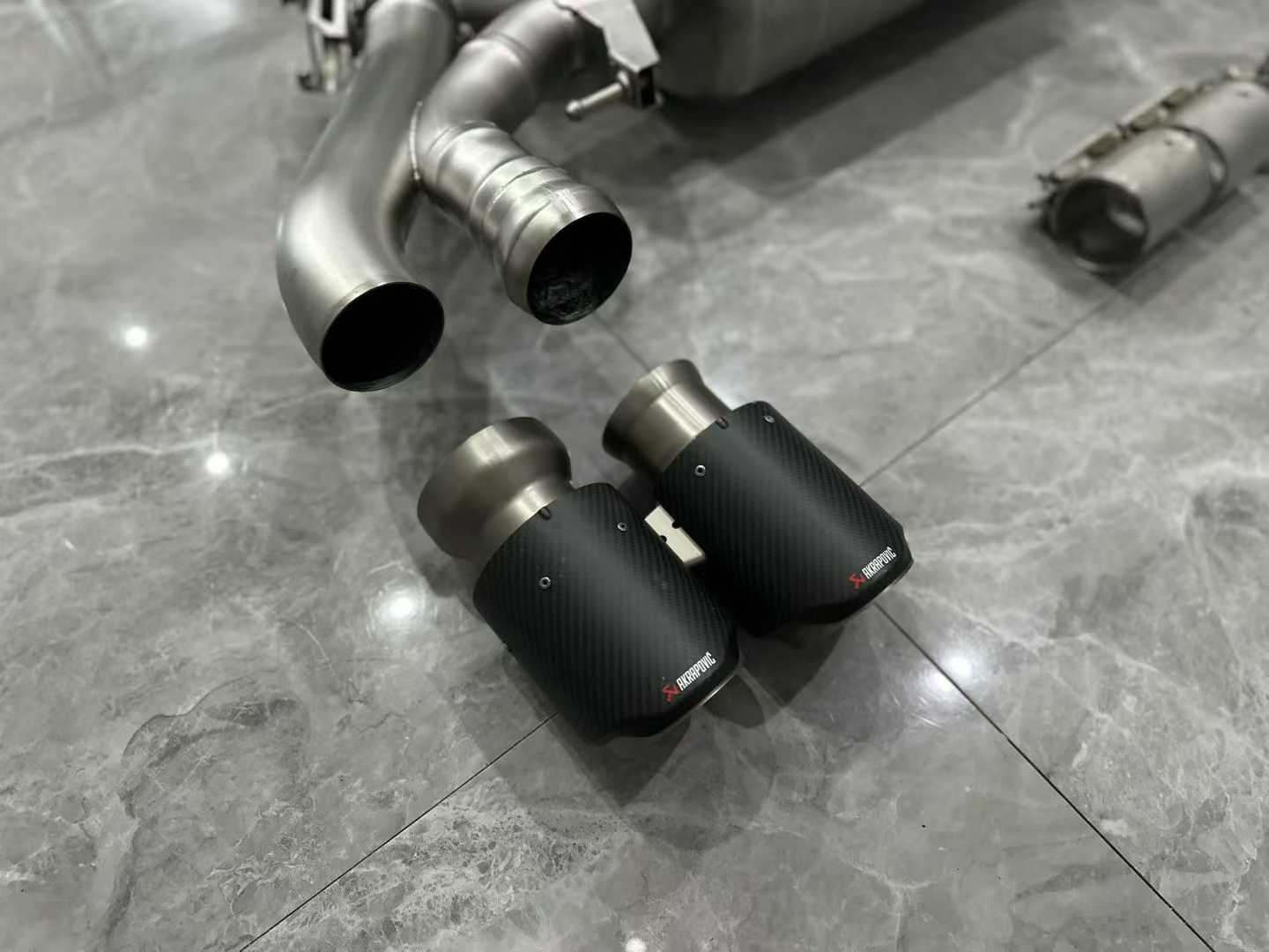 BMW X4M (F98) Akrapovič Titanium Evolution Line Exhaust w/ Carbon Fiber Tips - Pre-owned